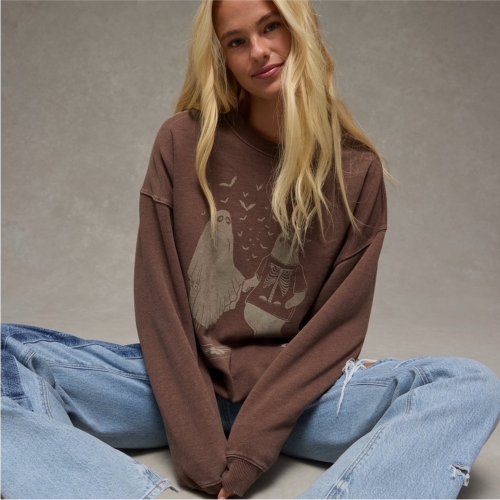 NWT American eagle Halloween sweatshirt - Picture 2 of 7